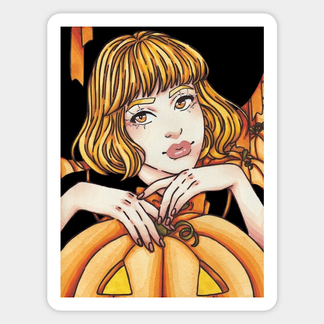 Pumpkin Queen Magnet by bukkbianka